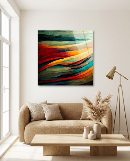 Flow Glass Wall Art  || Designers Collection