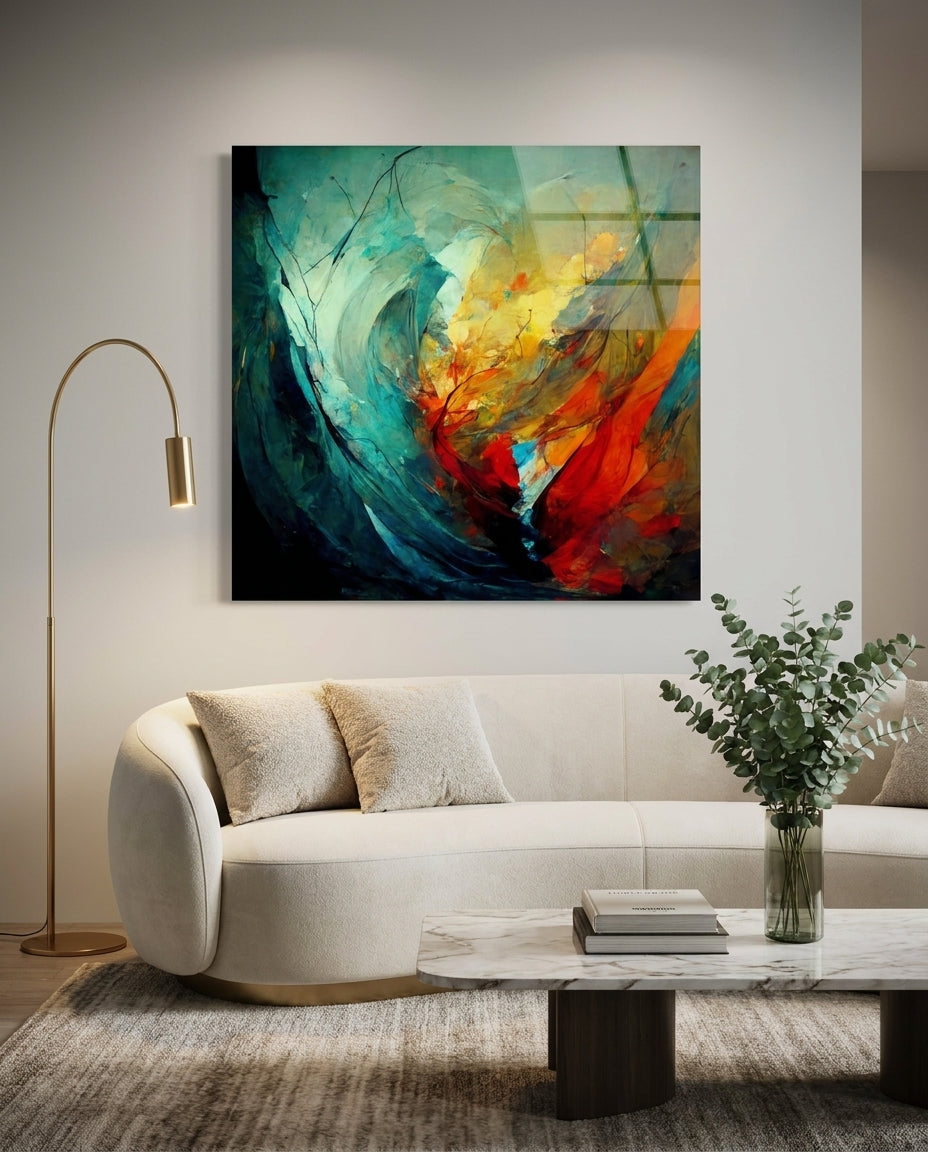 Color Jungle Glass Wall Art  || Designers Collection