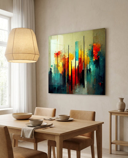 City Silhouette Glass Wall Art  || Designers Collection