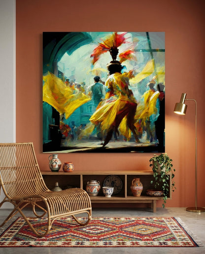 Festival Glass Wall Art  || Designers Collection