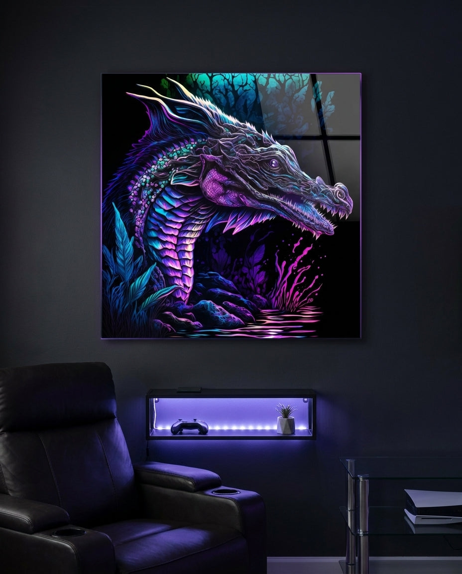 Dragon  Glass Wall Art  || Designers Collection