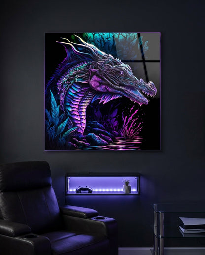 Dragon  Glass Wall Art  || Designers Collection