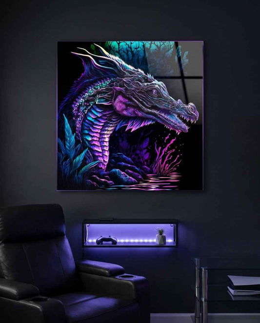 Dragon  Glass Wall Art  || Designers Collection