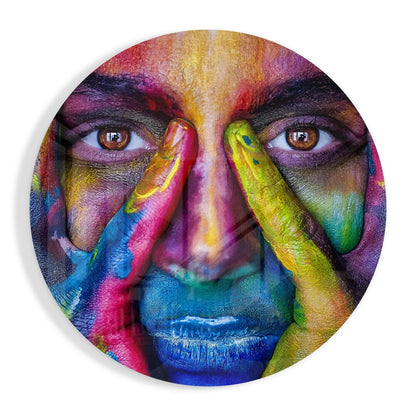 Colorful Look Glass Wall Art