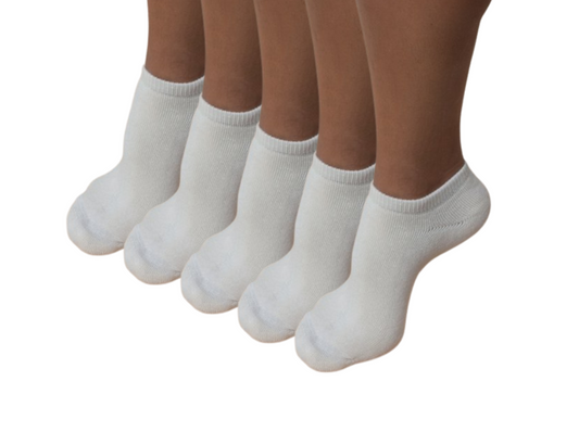 No Look Anklet Bamboo Viscose Socks Unisex Natural Color - 5-pack - Shaketea