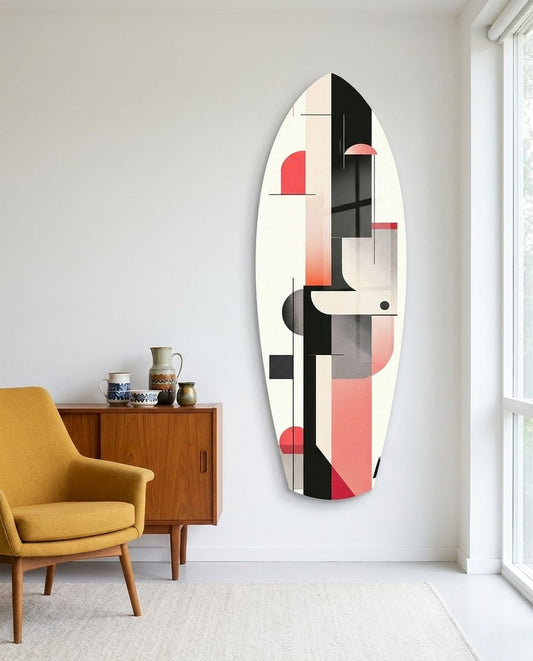 Modern Wave Harmony Glass Wall Art