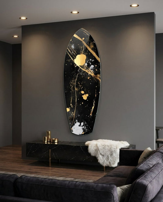 Golden Stained Glass Wall Art