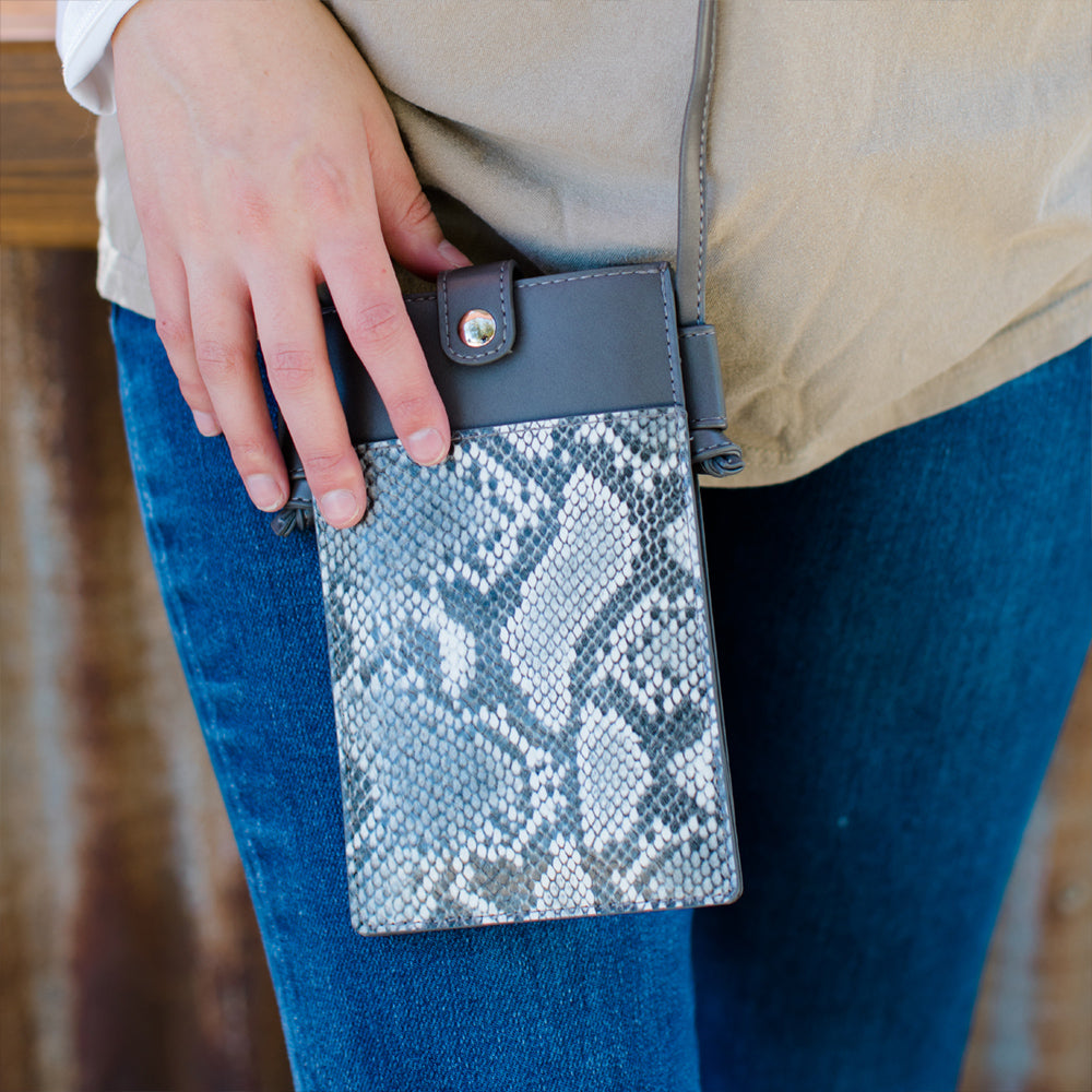 Sweet Savage Crossbody Phone Purse Safari Pattern Universal Touch Screen