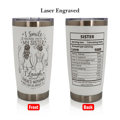 Unique Sister Gift 20oz Insulated Stainless Steel Travel Tumbler
