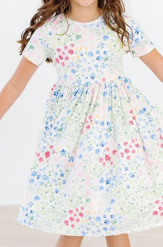 Sunshine Meadows S/S Pocket Twirl Dress - Shaketea