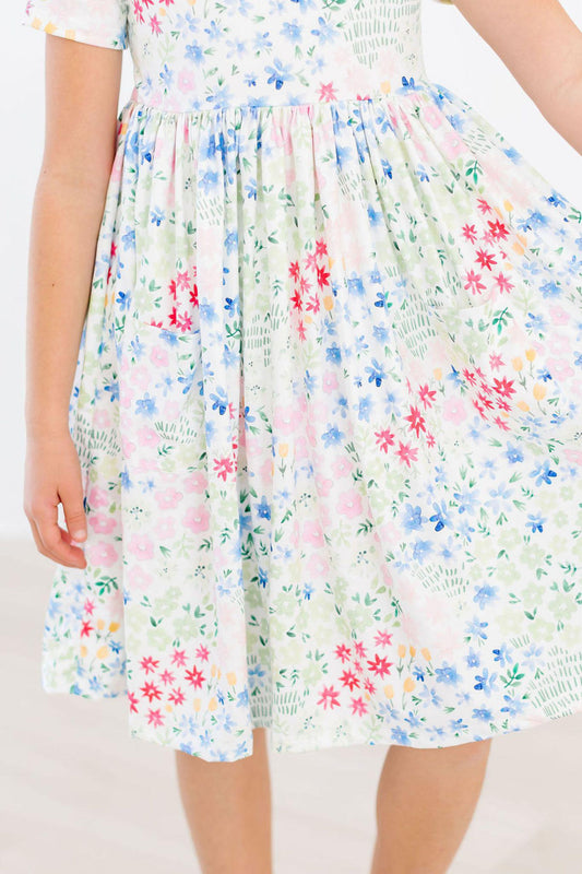 Sunshine Meadows S/S Pocket Twirl Dress - Shaketea