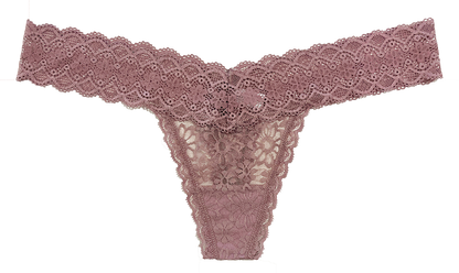 V-Front Lace Thong