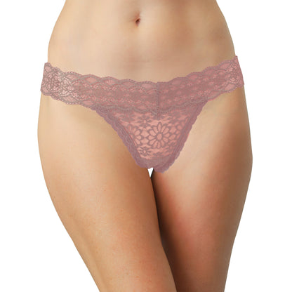 V-Front Lace Thong