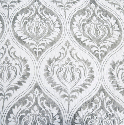 Tache Paisley Damask Matelasse Austere Grey Moon Sky Pillow Sham (TB300-199)