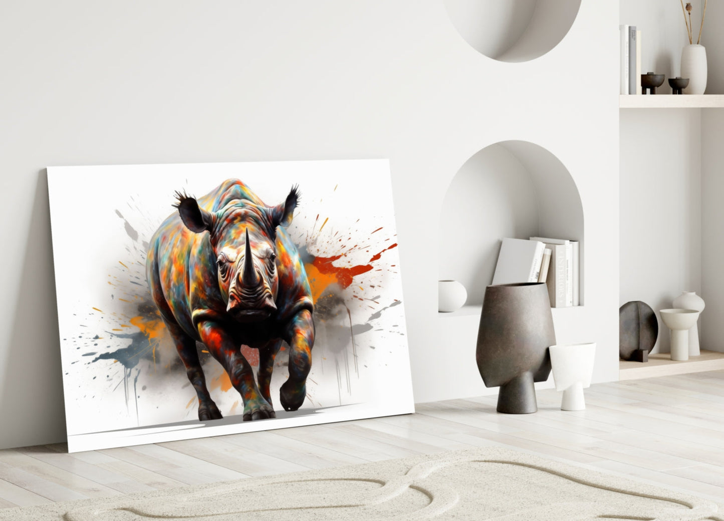 The Power of Colors Glass Wall Art || Designer Collection