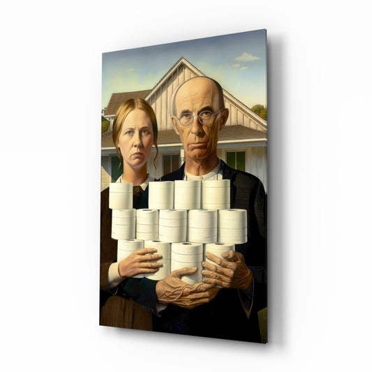 American Nightmare Glass Wall Art || Designer Collection