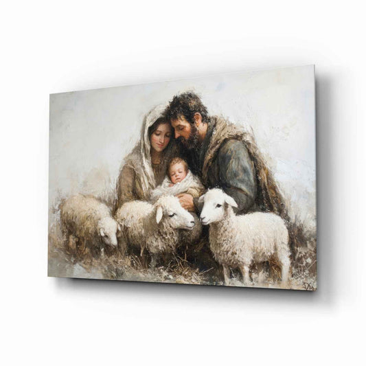 Holy Presence Glass Wall Art || Designer Collection