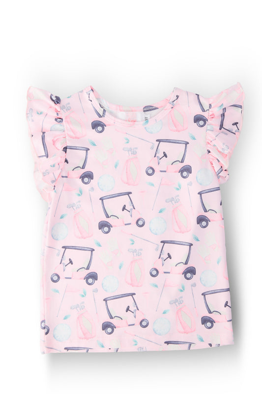 Tee Time S/S Ruffle Tee