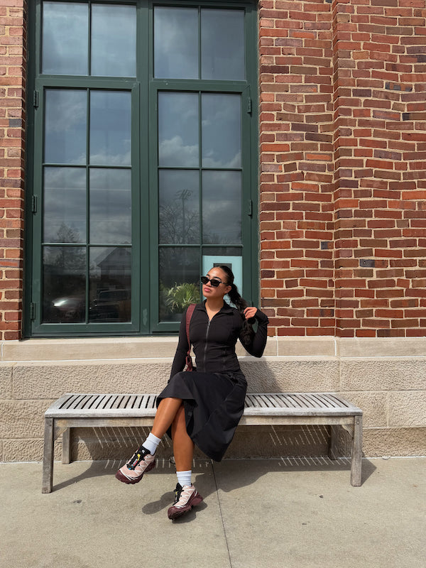 Midi Skate Skirt with Pockets