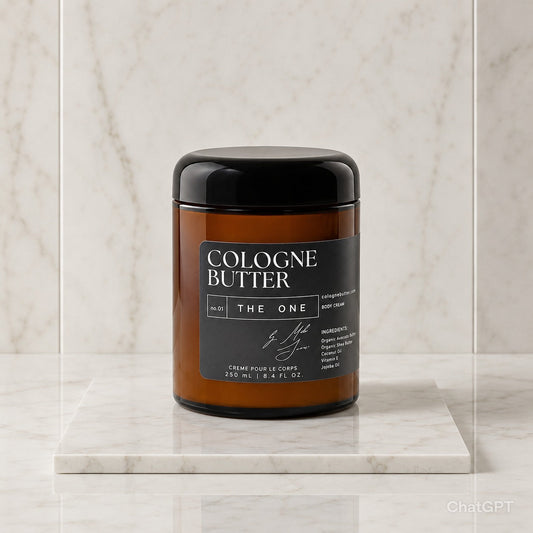 THE ONE – Luxury Fragrance Body Butter | Cedarwood, Vetiver & Warm Floral Cologne Scent Moisturizing Skin Butter | Cologne Butter - Shaketea