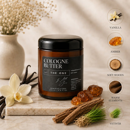 FULL Size Cologne Butter – Scented Moisturizing Skin Butter for men (8 Signature Scents)