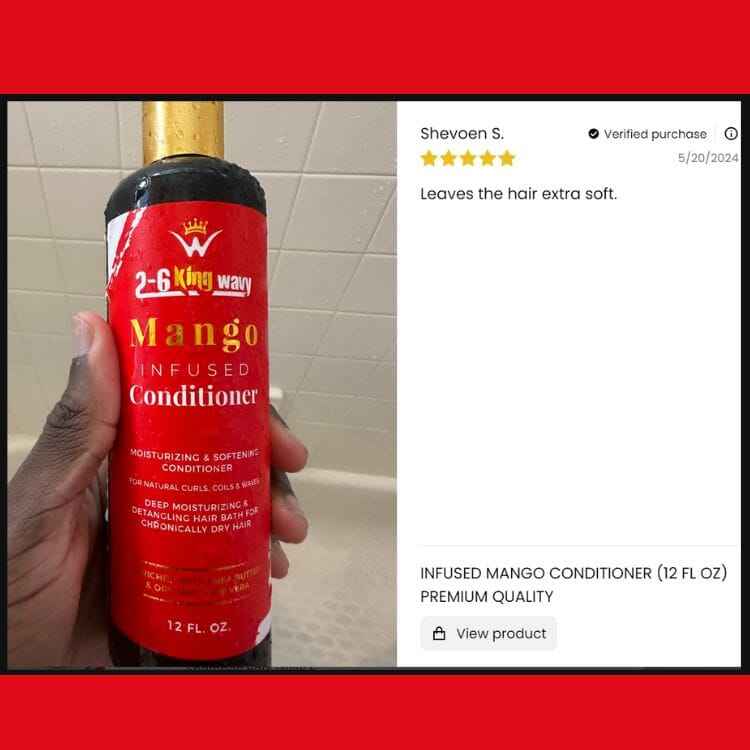 Mango Moisturizing Conditioner for Soft, Manageable Hair (Conditioner Bottle)