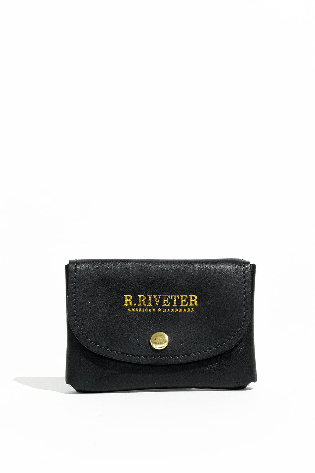 Ida Mini | Signature Black Leather Card Holder Wallet