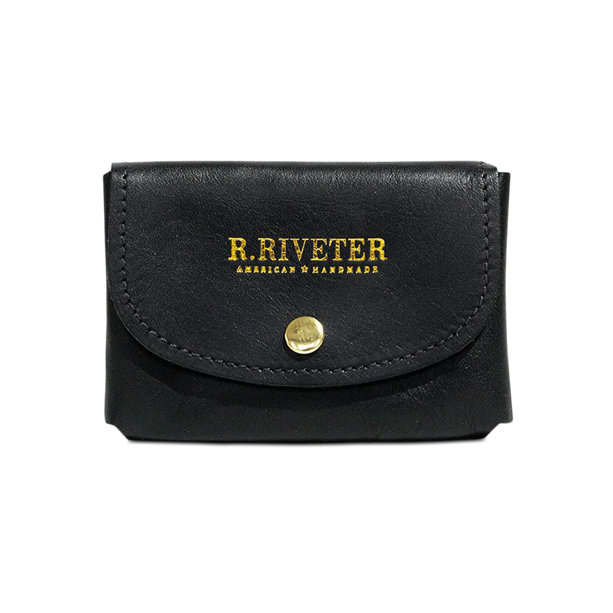 Ida Mini | Signature Black Leather Card Holder Wallet - Shaketea