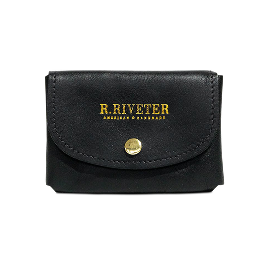 Ida Mini | Signature Black Leather Card Holder Wallet - Shaketea