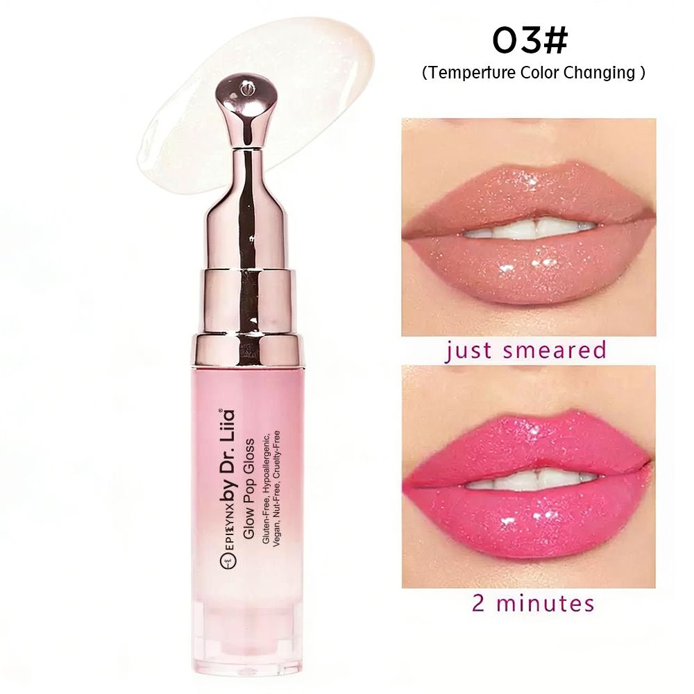 All-Day Lip Stain for Dry, Thinning Lips – Color-Changing Tint in 9 Shades, Nut-Free