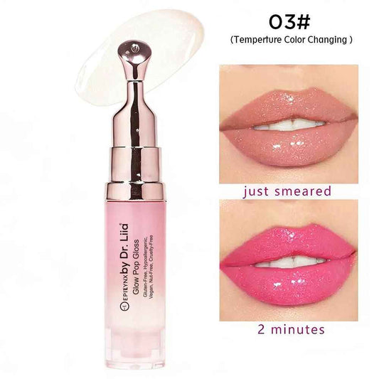 All-Day Lip Stain for Dry, Thinning Lips – Color-Changing Tint in 9 Shades, Nut-Free