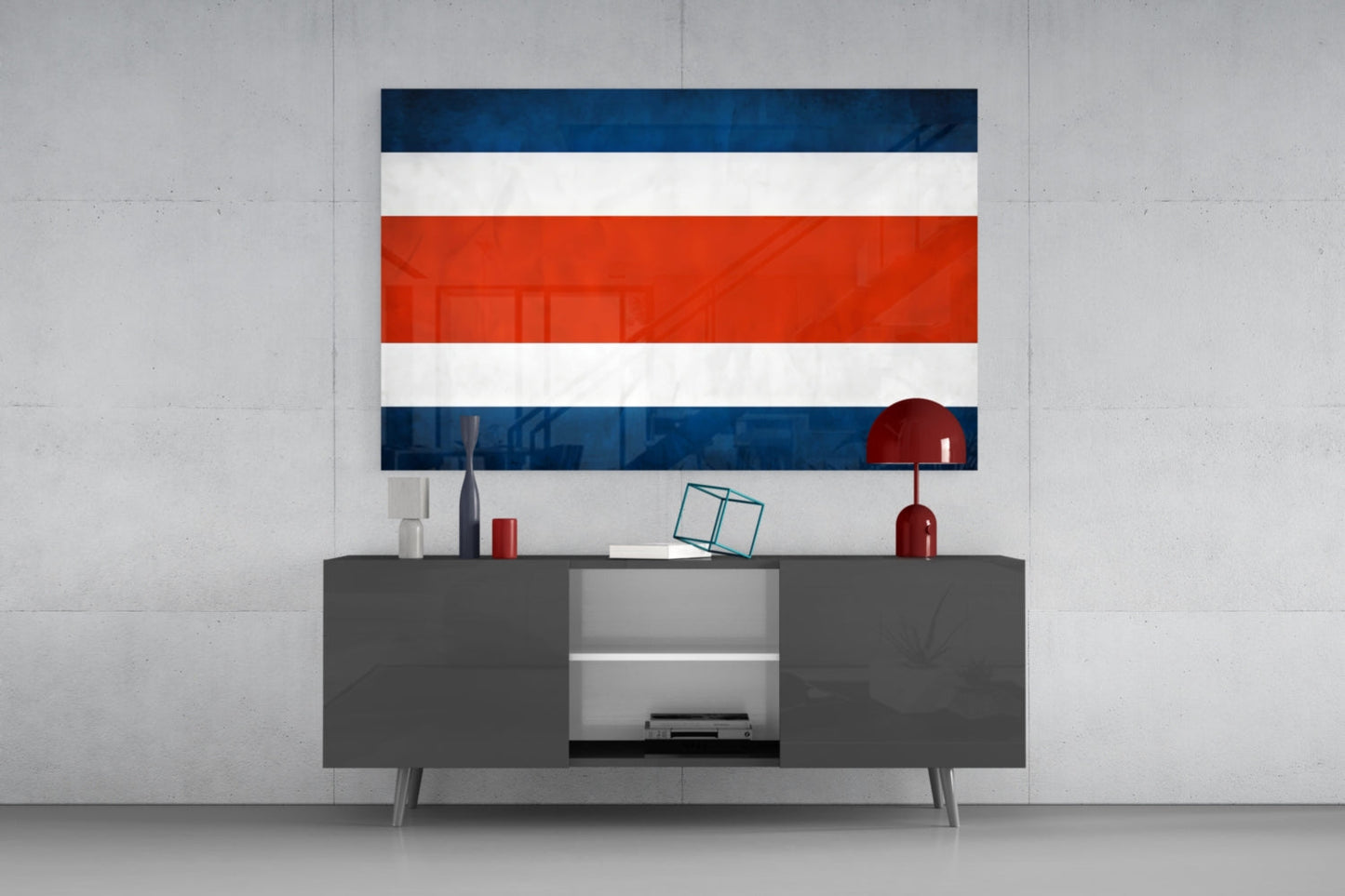 Thailand Flag Wall Art Glass Wall Art