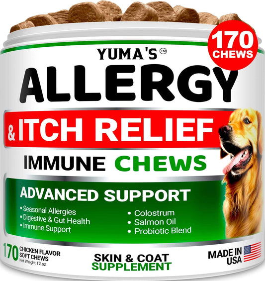 Dog Allergy Relief Chews 170 Count Itchy Skin Relief