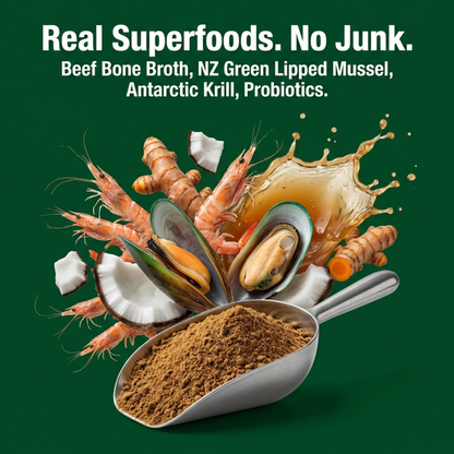 SuperSauce 12-In-1 Multifunctional Probiotic Kibble Topper Powder for Dogs — 60 Scoops, 12.7 oz. (360g)