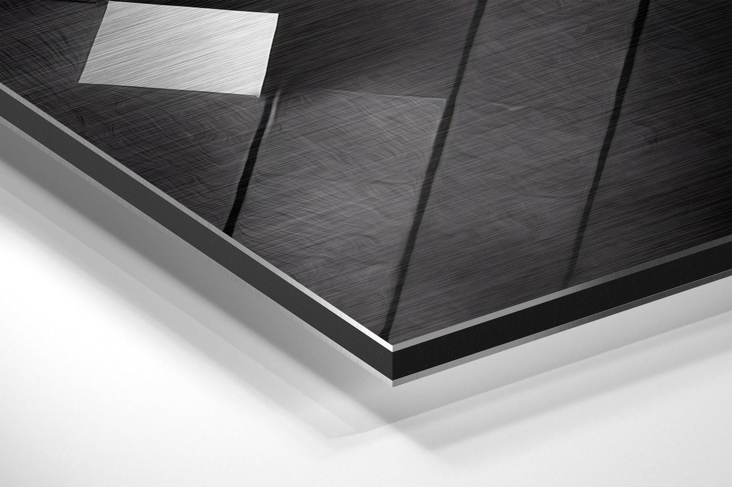 Shapes Brushed Aluminum Dibond Wall Art