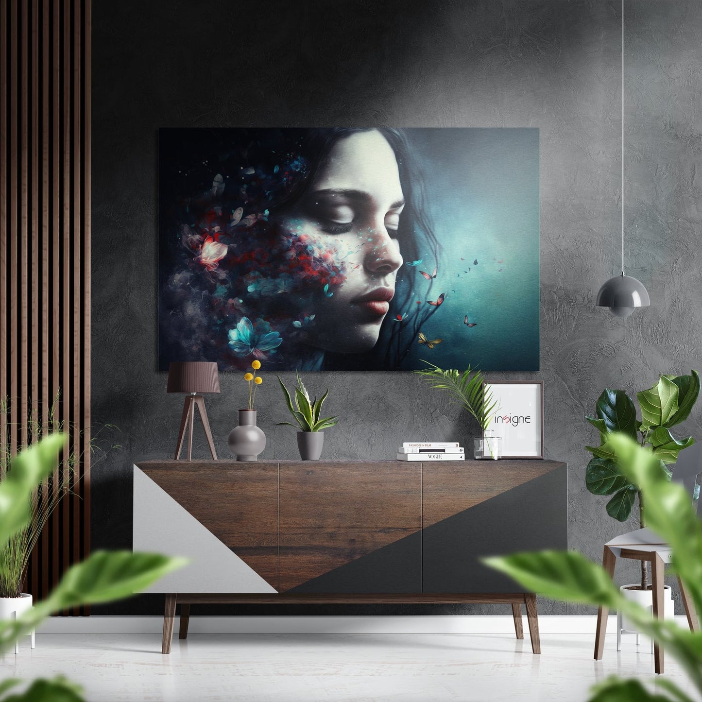 Pure Beauty Brushed Aluminum Dibond Wall Art