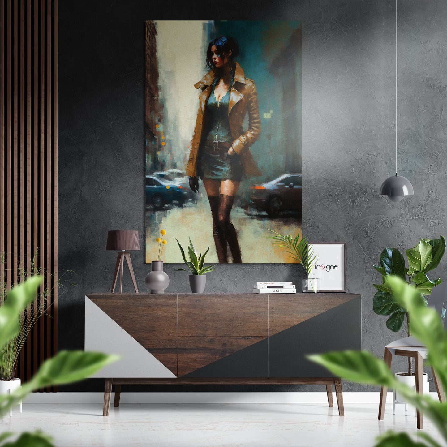 Rebellious Woman Brushed Aluminum Dibond Wall Art