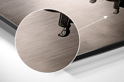 Warrior's Horse Brushed Aluminum Dibond Wall Art