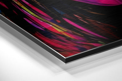 Newsprint Pop Art Woman Brushed Aluminum Dibond Wall Art