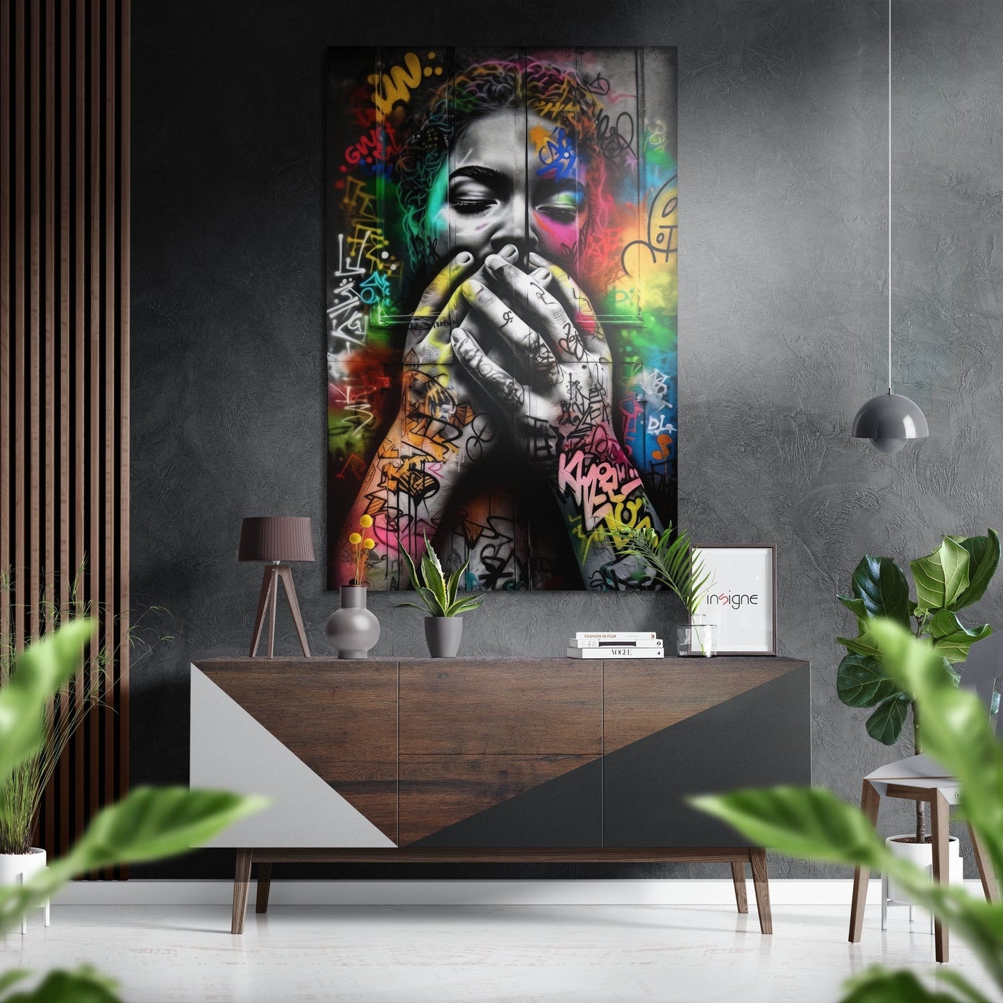 Ssshh Brushed Aluminum Dibond Wall Art