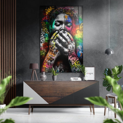 Ssshh Brushed Aluminum Dibond Wall Art