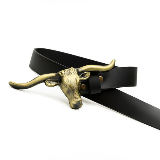 Signature Longhorn Western Leather Belt for Women
