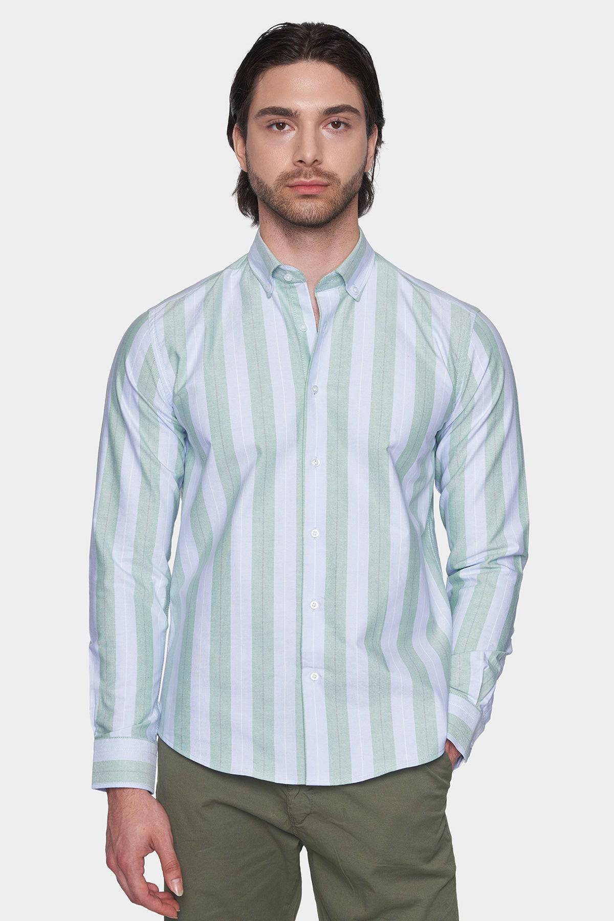 Premium Cotton Dress Shirt (Mint)