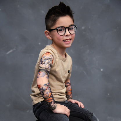 Battle Stations Full Sleeve Tattoo - Temporary Kids Tattoo Sleeve