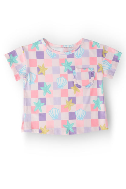 Beach Days Ruffle Pocket Tee