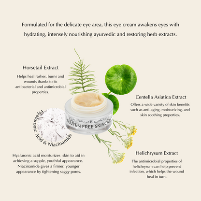 Brightening Eye Cream for Dark Circles – Firms Crepey Under-Eyes, Hypoallergenic
