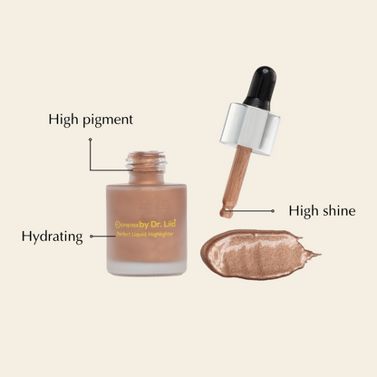 Liquid Bronzer Drops for Mature Skin – Dewy Glow Without Glitter, Nut-Free & Vegan