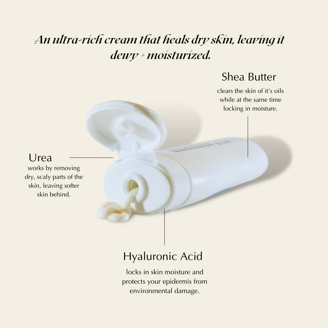 Hand Cream for Dry, Thinning Hands – Non-Greasy with SPF 20, Gluten-Free & Nut-Free