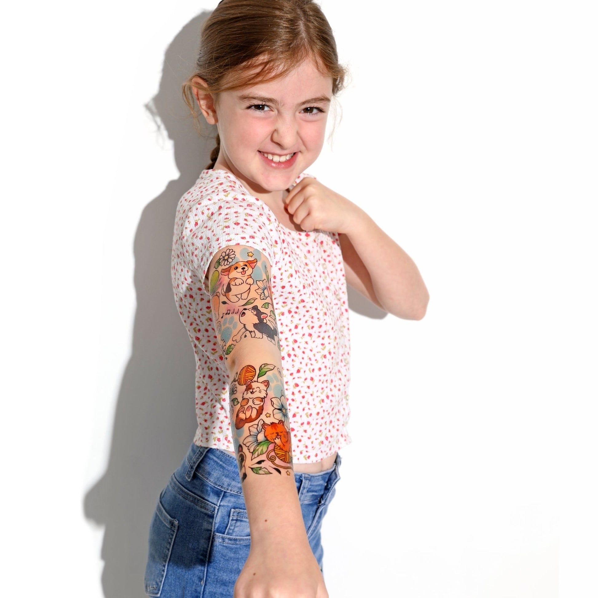 Best Furiends Full Sleeve Tattoo - Temporary Kids Tattoo Sleeve