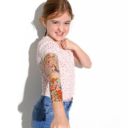 Best Furiends Full Sleeve Tattoo - Temporary Kids Tattoo Sleeve